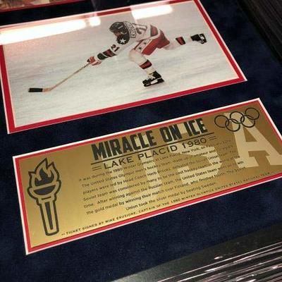 Mike Eruzione Autographed Signed 1980 Team USA Olympic Hockey
