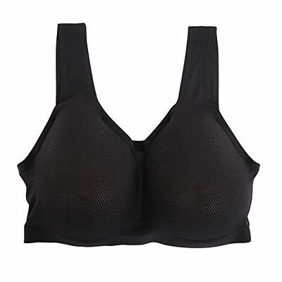 Waterdrop Silicone Breast Forms with Mesh Pocket Bra Set for Mastectomy  (Black C Cup- 800g) at  Women's Clothing store