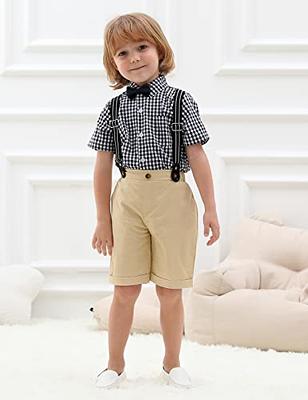  2pc Formal Wedding Boys White Shirt Black Pants Sets from Baby  to Teen (XL:(18-24 Months)) : Clothing, Shoes & Jewelry