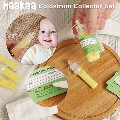 haakaa Colostrum Collector Syringes Set Colostrum Syringes with Cap Syringes  for Breastmilk Syringes for Liquid Breast Milk Collector, Include a Cotton  Wipe and Storage Case (20ml/1pc&4ml/4pcs) - Yahoo Shopping