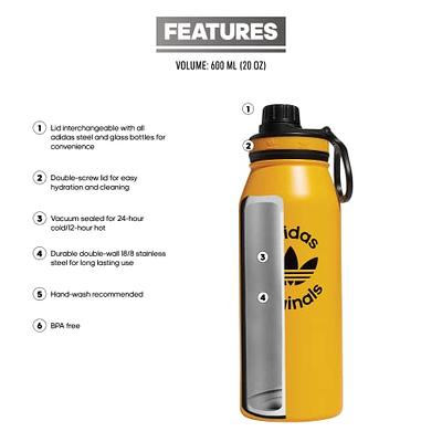 Adidas Steel Metal Bottle 1L Black