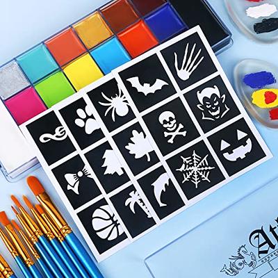  UCANBE Face Paint Kit + 10pcs Paint Brush Water