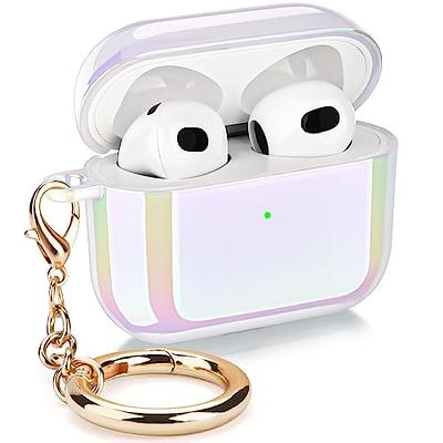 Worry Free Gadgets: Bling Case for Apple AirPods 3 Generation 3rd with Keychain Green