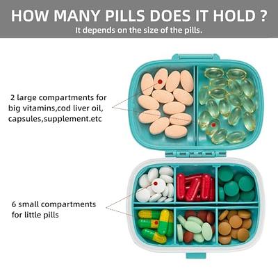 Yewltvep Pill Bottle Organizer, Medicine Organizer Box, Travel Medicine  Bottle Organizer Storage, Hard Shell First Aid Case, First Aid Box Empty  for