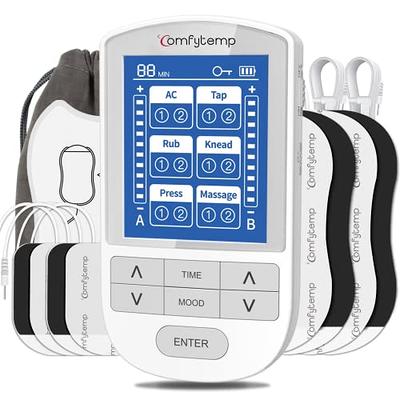 Comfytemp Wireless TENS Unit Muscle Stimulator for Pain Relief Therapy,  Rechargeable TENS Machine for Pain Management, Portable TENS Device for  Back