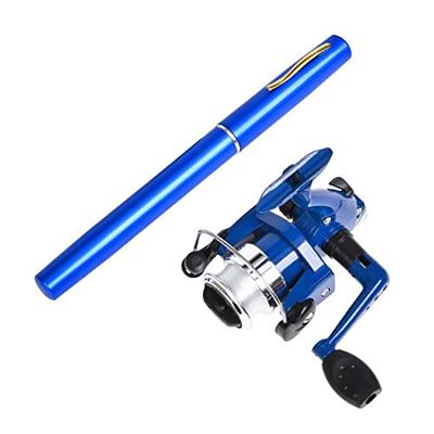 Outdoor Fishing Rods with Reel Wheel Mini Pocket Fishing Pole Pen