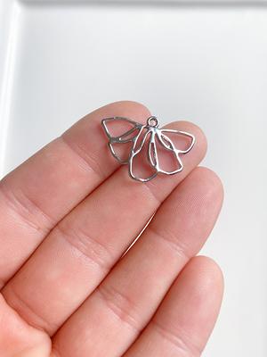 2/6 Piece Flower Charm Earrings, Earring Findings For Jewelry