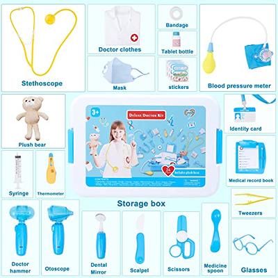 Kids Pretend Toy Doctor Medical Toys 2-4 Years Doctor Kit Kids Set Speaking  At Home Doctor Nurses Blood Pressure Toys Medical