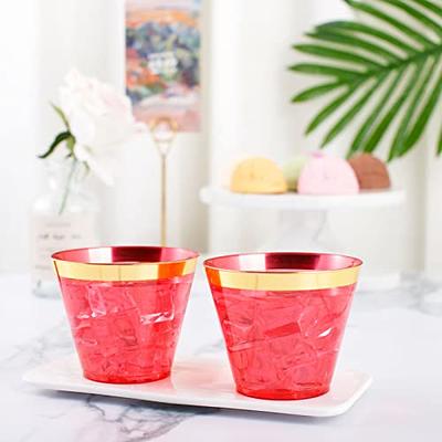 Comfy Package [240 Count] 9 oz. Disposable Party Plastic Cups - Red  Drinking Cups