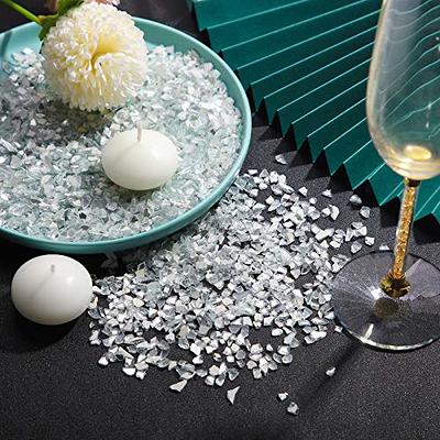 Crushed Glass for Crafts Broken Glass Pieces Decorative Reflective Tempered  Crushed Mirror Pieces Vase Filler Crush Glass for Vase Pool, Bar, Fish  Tank, Garden Decoration (White,2 Pound) - Yahoo Shopping