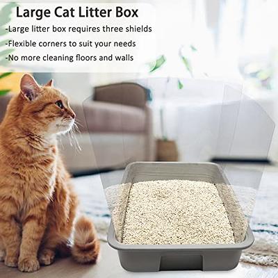 Medario Cat Litter Box with Cat Litter Mat and Scoop, Large Foldable Litter  Box with Lid, Front Entry Top Exit Kitty Litter Box, Odor Control Easy Clean  (Blue) - Yahoo Shopping