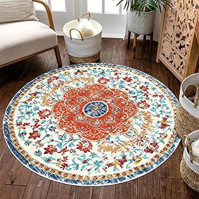 Uphome Vintage Bathroom Runner Rug Gray Non-Slip Soft Long Bathroom Rugs  Machine Washable Oriental Bath Mat Traditional Farmhouse Floral Floor Mats