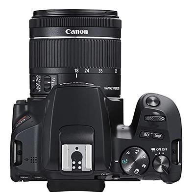 Canon EOS 250D (Rebel SL3) DSLR Camera w/18-55mm F/3.5-5.6 Zoom Lens + 2X  64GB Memory + Case + Filters + Tripod + More (35pc Bundle)