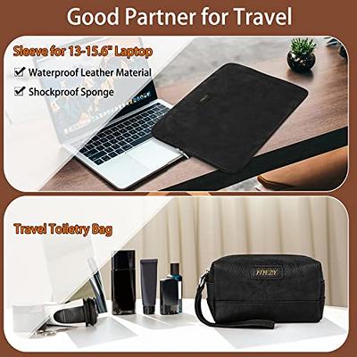 Katadem Travel Makeup Bag,Large Opening Makeup Bag,Portable Makeup Bag Opens Flat for Easy Access, Toiletry Bag,PU Leather Makeu