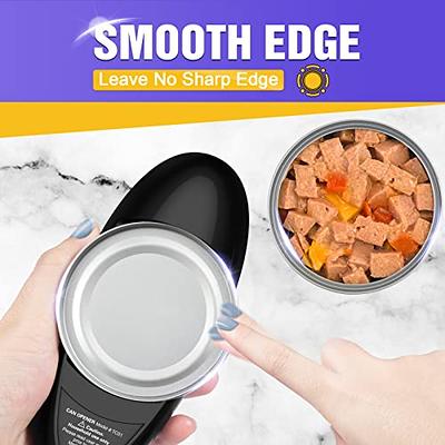 Electric Can Opener Smooth Edges Jar Can Tin Touch No Sharp Edges Mini One  Touch Automatic Handheld Can Corkscrew Kitchen Tool