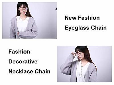 LIKGREAT Heart Glasses Chain Eyeglass Chain for Women Heart Beads Glasses  Chains Sunglasses Strap Reading Glasses Holder（silver） - Yahoo Shopping