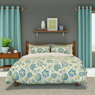 Bramble Floral Green Duvet Cover Bonus Set