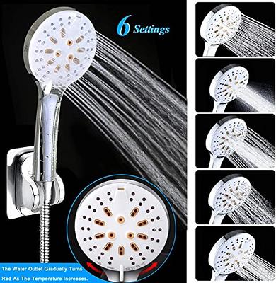 Shower Head, 10'' High Pressure Rainfall Shower Head with 3 Settings  Handheld Shower Combo with 11''Extension Arm, Anti-leak Square Rain Shower  Head with 78'' Hose/Holder(Matt Black Shower Heads) 