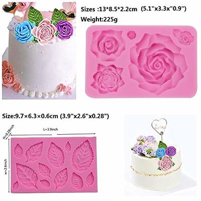 3D Rose Flower Silicone Mold Fondant Cake Decorating Tools DIY Candy  Chocolate Gumpaste Mould Candle Soap Resin Clay Moulds