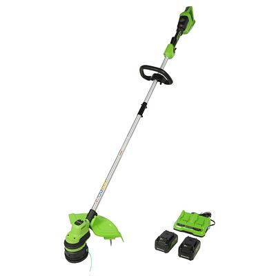 Greenworks 24-volt 10-in Straight Shaft Battery String Trimmer 2 Ah (Battery  and Charger Included) in the String Trimmers department at