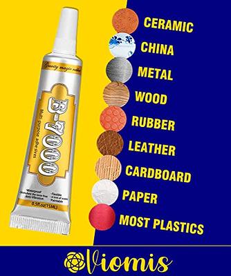 Viomis B7000 Glue 4PCS 15ml/0.5oz, Clear Craft Glue for Jewelry