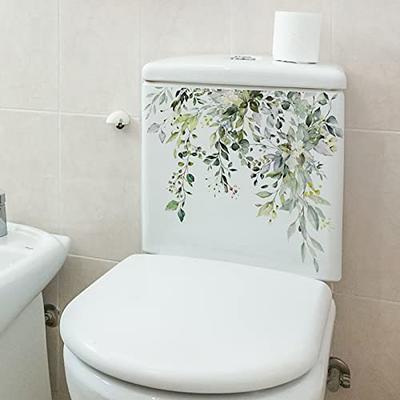 Plant Leaves Flowers Toilet Seat Lid Stickers Self-Adhesive Bathroom Wall  Stickers Green Leaf Floral Toilet Lid Decals DIY Removable Waterproof  Toilet Sticker for Bathroom Cistern Decor Green - Yahoo Shopping