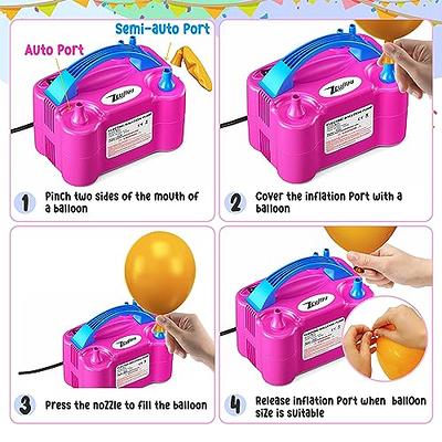 ZEUSRAY Portable Electric Balloon Pump - 110V 600W Dual Nozzle Balloon  Inflator Pump with 113 Accessories（Including Balloon, Balloon Arch Kit, Balloon  Blower Air Pump Machine Decorations for Party - Yahoo Shopping