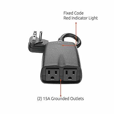 Link2Home Cord Reel Extension Cord 4 Power Outlets – 14 AWG SJTW Cable. 