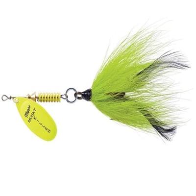 GOT-CHA 100 Series Fishing Plug Lure, White w/ Chartreuse Head, 3