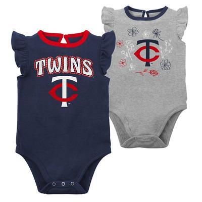 Newborn Red/Heather Gray Boston Red Sox Little Slugger Two-Pack Bodysuit Set