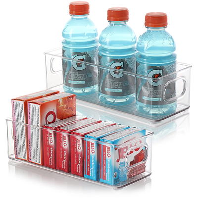  Moretoes 6 Pack Clear Plastic Storage Organizing Bins