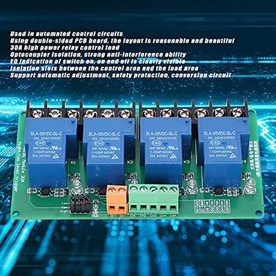 4 Channel Relay Module Automatic Control High Low Level Trigger 30A High  Power Relay Load Control with LED Indicating Relay Switch Optocoupler  Isolation for Automated Control Circuits (4 Channel) - Yahoo Shopping