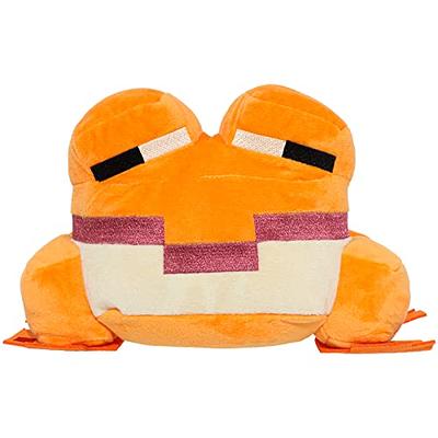 Minecraft Orange Frog Plush Pillow, Soft Stuffed Toy for Game Fans
