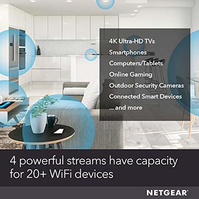 NETGEAR WiFi 6 Mesh Range Extender (EAX15) - Add up to 1,500 sq. ft. and  20+ Devices with AX1800 Dual-Band Wireless Signal Booster & Repeater (up to