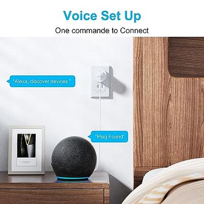 EIGHTREE Smart Plug, Smart Home WiFi Outlet Compatible with Alexa & Google  Home, Alexa Smart Socket with Remote Control & Timer Function, 2.4GHz WiFi