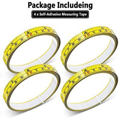 uxcell Adhesive Backed Tape Measure 40 Inches Peel and Stick Measuring Tape  Inch Scale for Workbench 2pcs 