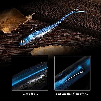 Fresh Water Fishing , Soft Worms, Bass Fishing Worms, Soft Shad 10PCS