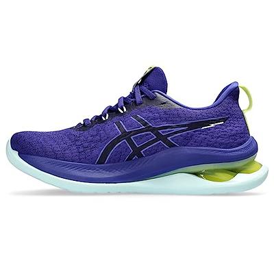  ASICS Women's Gel-Nimbus 23 Knit Running Shoes, 5, Grey  Floss/MAKO Blue