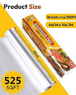 Katbite Aluminum Foil Heavy Duty 18 Inch Wide, 25 Micron Thick Strong Heavy  Duty Foil Aluminum Roll Wrap for Commercial Catering, Grilling, Roasting,  Baking, Home Cooking, 18x525s.f - Yahoo Shopping