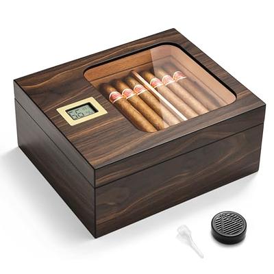 Charuto Cedar Wood Travel Humidor Puro Box Cigar Case W/ Hygrometer  Humidifier Cigar Humidor Box For Cigars