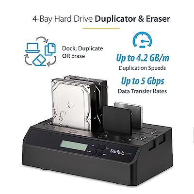 AOKO M.2 Duplicator NVMe to SATA Clone Docking Station with 2.5 /3.5 SATA  Adapter Converter for M.2 PCIe NVMe & SATA Drives, Support NVMe and SATA