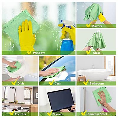Shiny Wipes Cleaning Cloths, Microfiber Streak Free Magic Cleaning Cloth,  Shiny Wipes Reusable Washable Lint Free Fish Scale Cloths All-Purpose