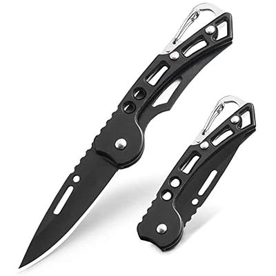 1pc Men's Stainless Steel Folding Fish-shaped Pocket Knife Keychain With  Chain, Multifunctional Edc Outdoor Fruit Knife For Open Boxes & Parcels