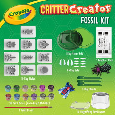  Crayola Metallic Clay Art Kit with Paints, Fossil Molds, Gift  for Kids, Ages 7, 8, 9, 10 : Toys & Games