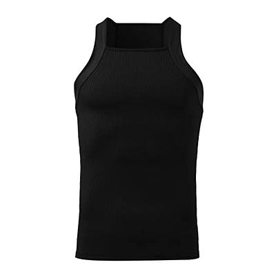 ODODOS Women's 2 Pack Seamless Tank Tops Racerback Ribbed Sleeveless Crop  Top, Black Charcoal, X-Small/Small : : Clothing, Shoes &  Accessories