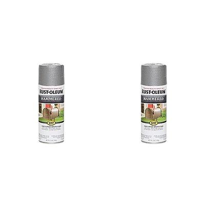 Rust-Oleum Stops Rust Hammered Silver Spray Paint 12 oz (6 Pack)