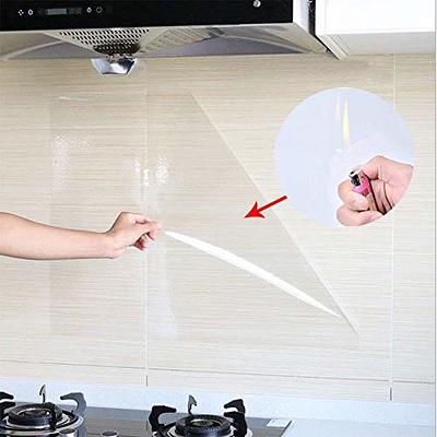 Kitchen Backsplash Wall Protector Transparent Kitchen Oil Proof Sticker  Self-Adhesive Film Removable Paper for Cupboard Household 15.7In×118In -  Yahoo Shopping