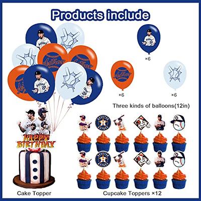 Astros Baseball Party Decorations,Birthday Party Supplies For Baseball Team  Party Supplies Includes …See more Astros Baseball Party