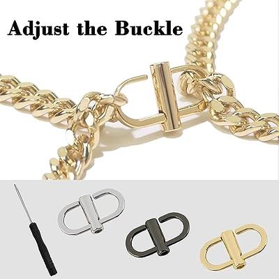 12Pcs/set Adjustable Metal Buckles for Chain Strap Bag Shorten