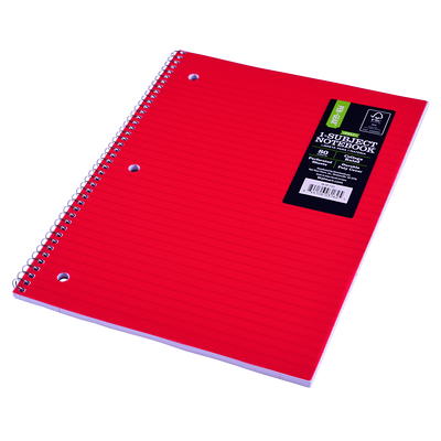 Pen+Gear Poly 1-Subject Notebook, College Ruled, 100 Heavyweight Sheets 